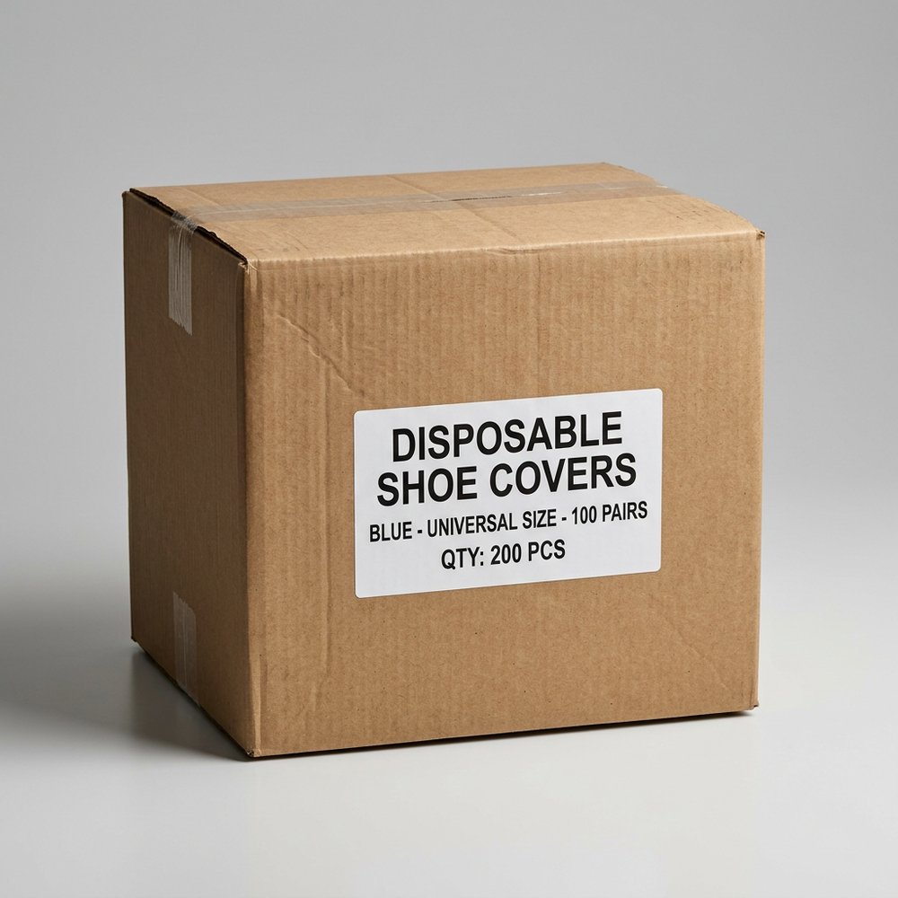 Disposable shoe cover carton