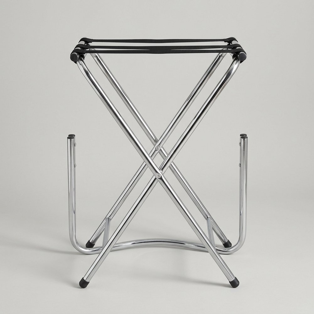 Folding stainless tray stand